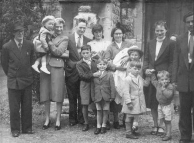 Ray & Marie Sowter (nee Davis) possible christening 1956